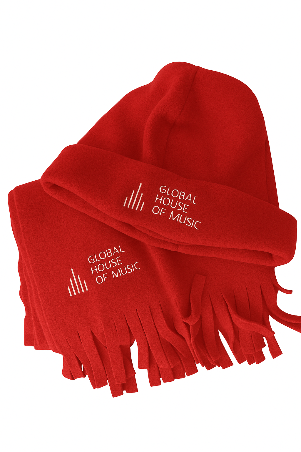 GHM Branded Scarf and Beanie Set
